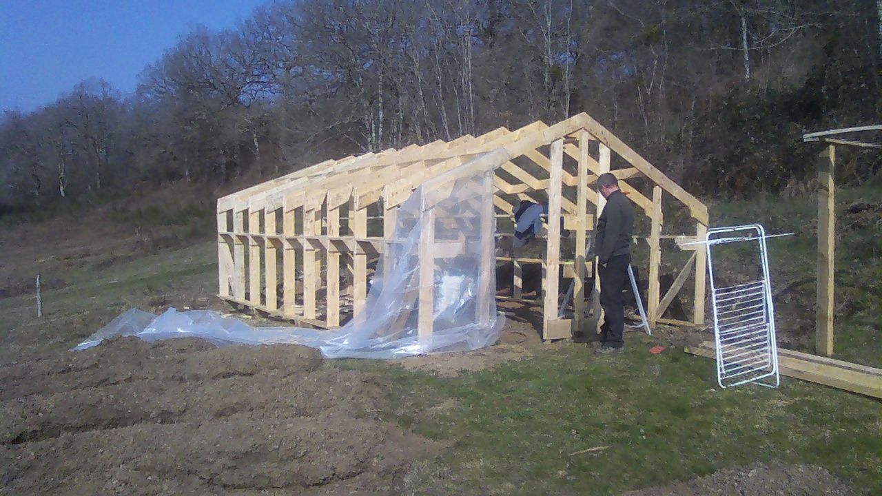 La serre autoconstruction de notre maison autonome