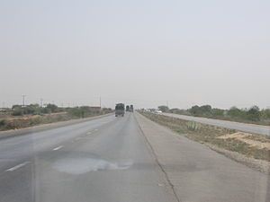 The Indus Highway newly inaugrated.