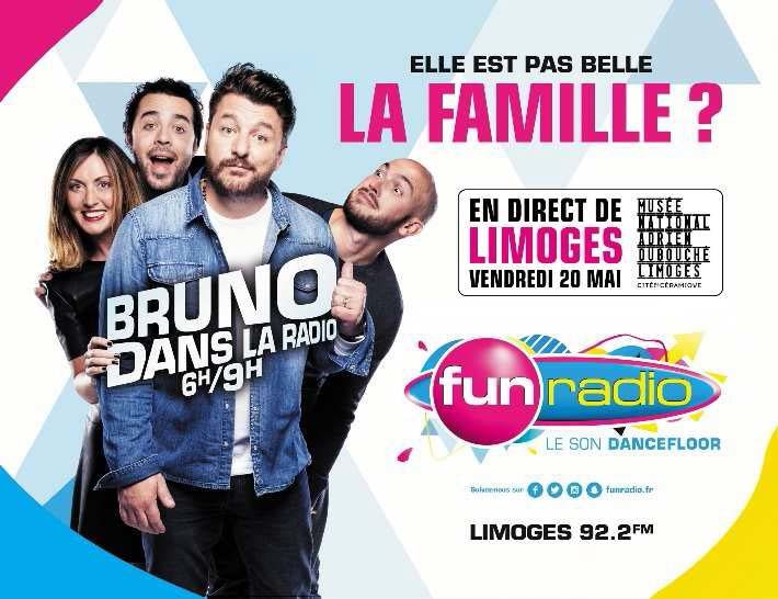 La matinale "Bruno dans la radio" s'installe vendredi prochain à Limoges -  Le Zapping du PAF