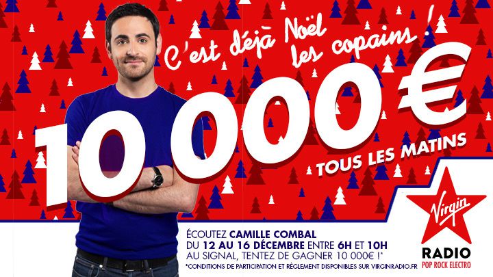 Dès ce lundi sur Virgin Radio, Camille Combal offre 10 000 euros par jour !  - Le Zapping du PAF