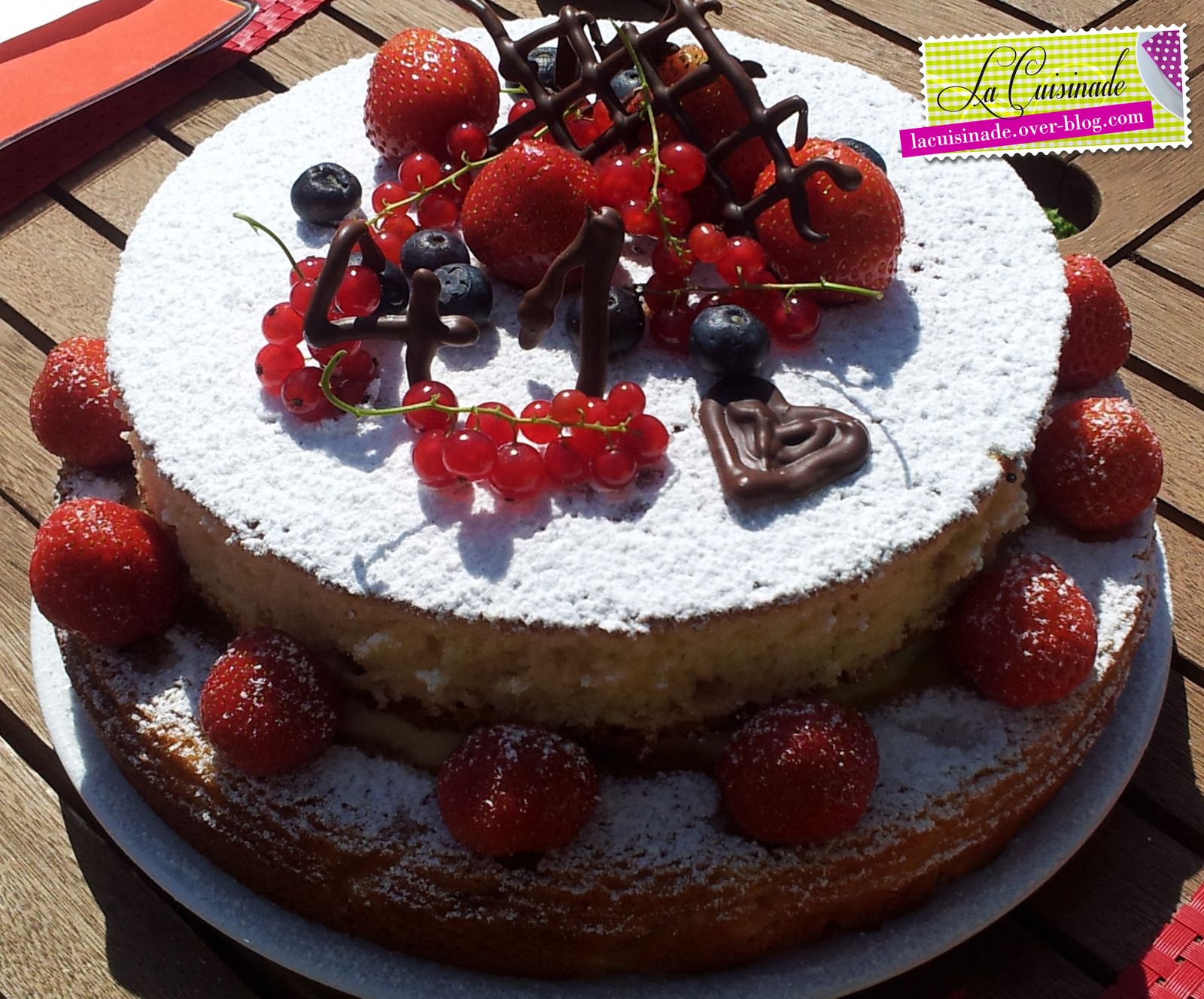 Gateau D Anniversaire Aux Fruits Rouges La Cuisinade