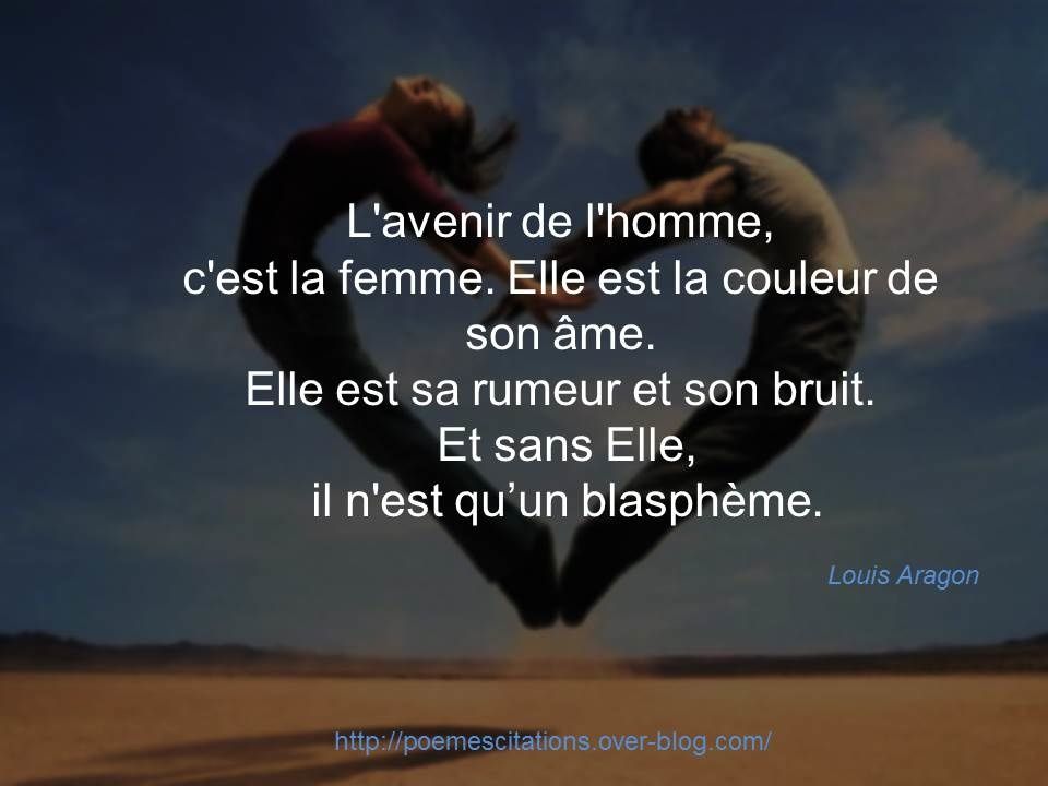 L'avenir de l'homme, c'est... - Poèmes et Citations