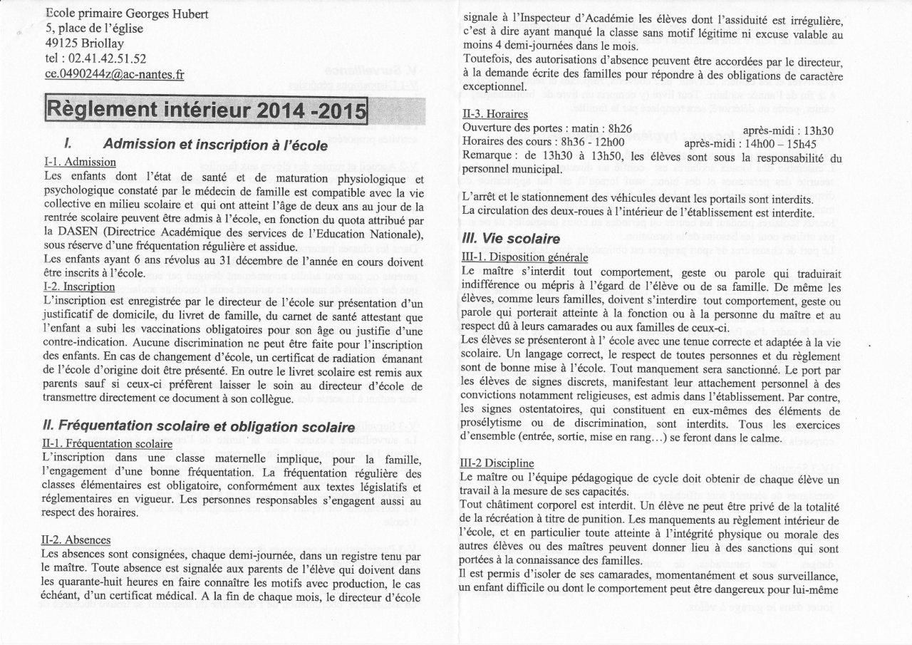 Proces Verbal De La Reunion Du Conseil De L Ecole Primaire