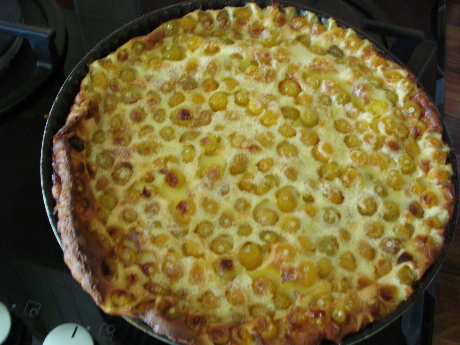 clafoutis aux cerises de terre Dame nature du jardin à la cuisine