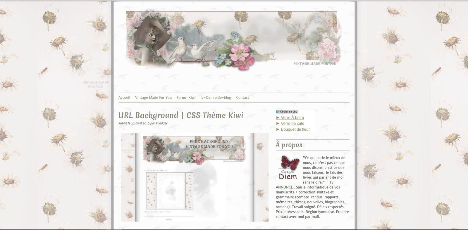 PDV 21 avril 2016 - URL Background | CSS Thème Kiwi
