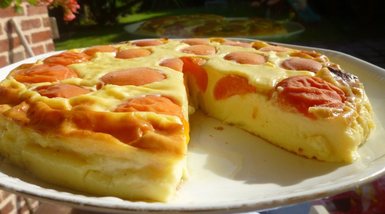 flan pâtissier aux abricots - Elleisab,le blog d'une momoflinguée