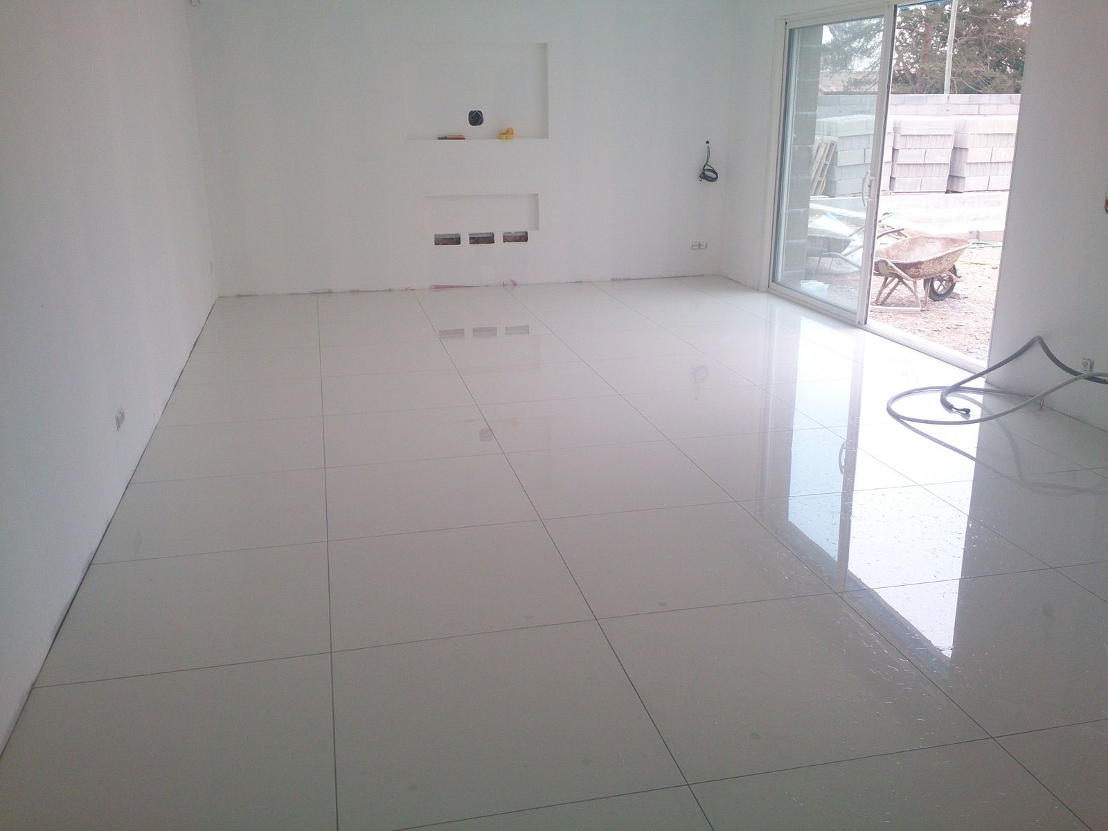 Carrelage grand format salle de bain