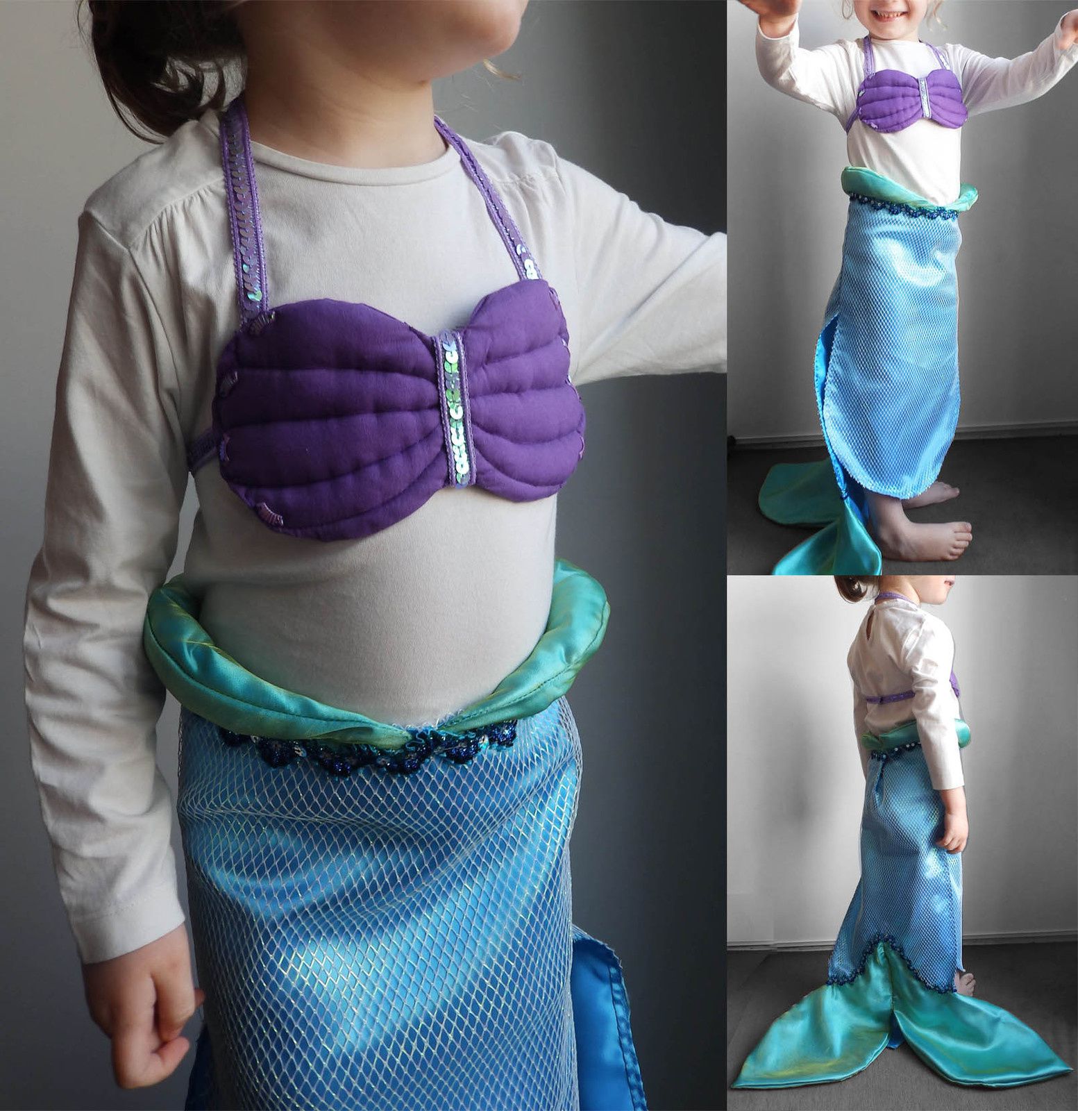 DIY: le costume d'Ariel la petite sirène en partenariat avec TISSUS.NET -  Dame Moustache