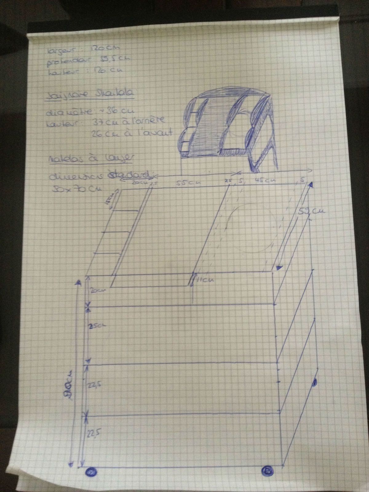Projet: table à langer et baignoire pour petite salle de bain ...