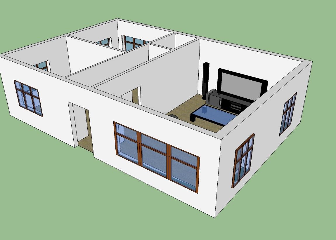 Modele Maison Sketchup - plan maison 128 maquette 3d sketchup maison ... Modele Maison Sketchup - plan maison 128 maquette 3d sketchup maison ...