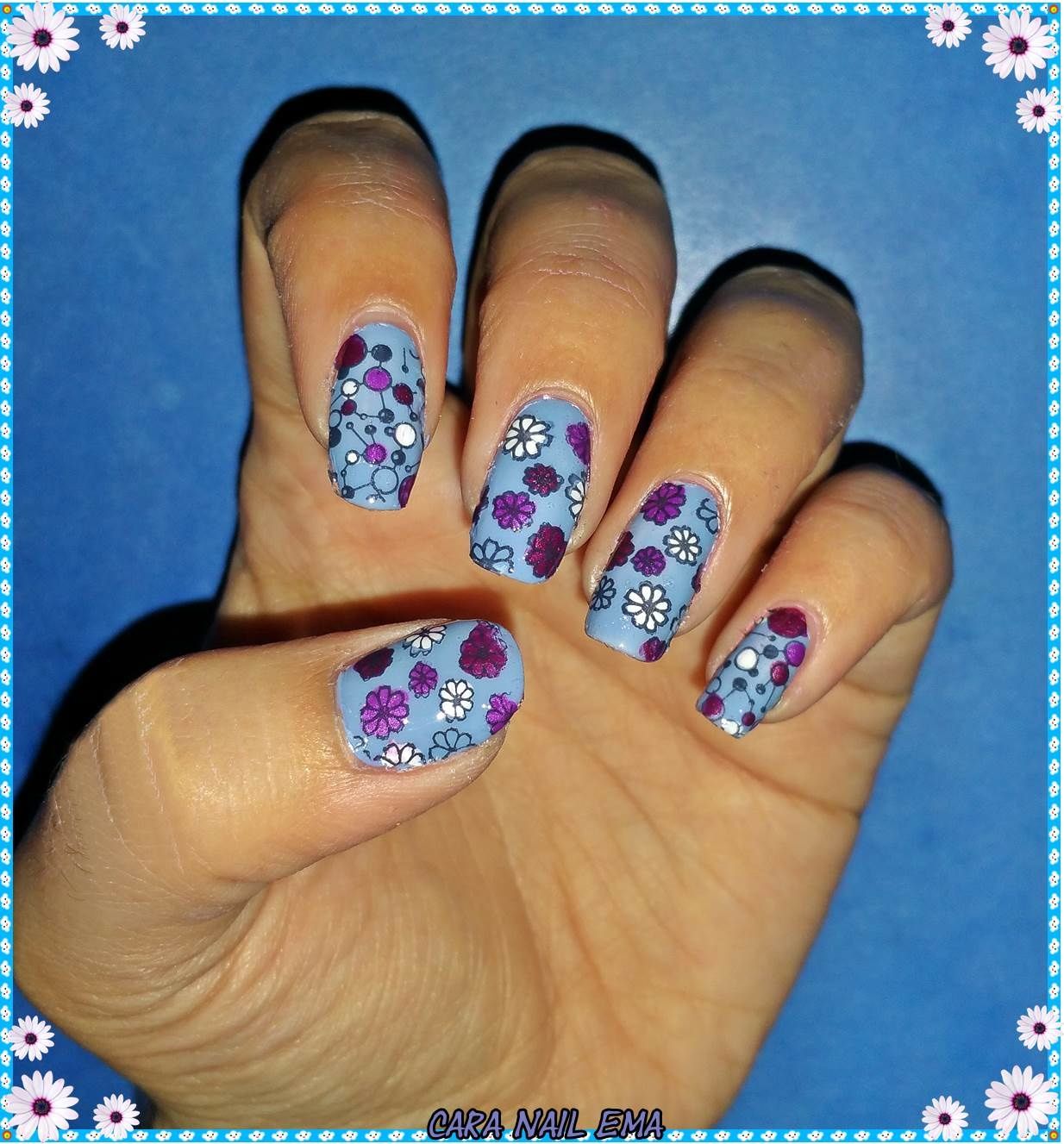 Nail art challenge "Stamping reverse"
