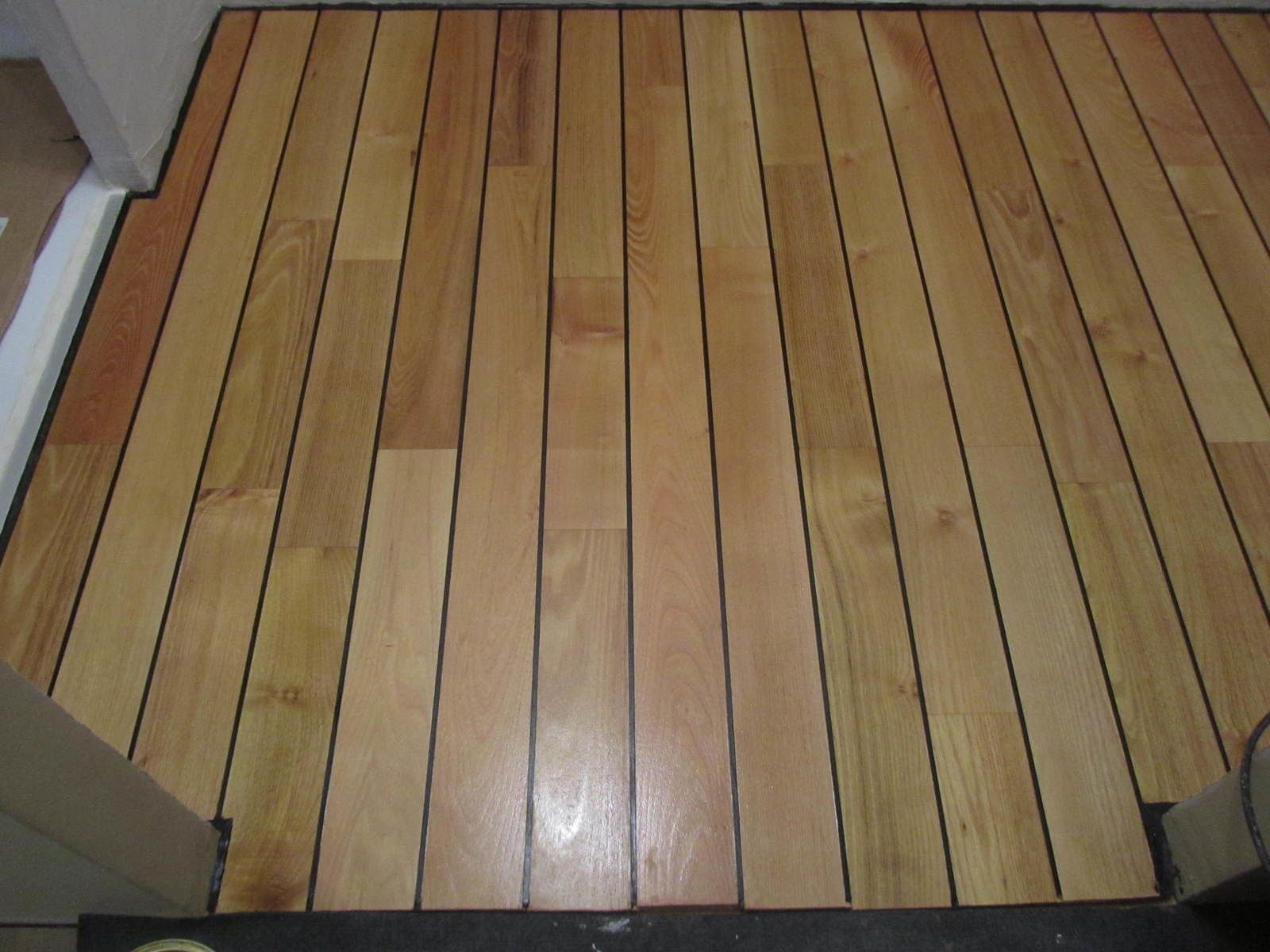 Avancée des travaux s40 huilage du parquet maison paille ...
