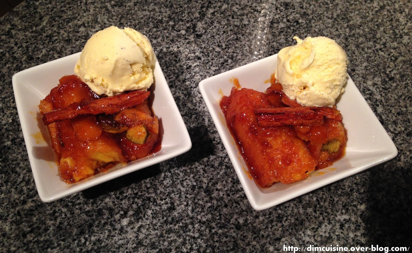 Banane plantain flambée DimCuisine.