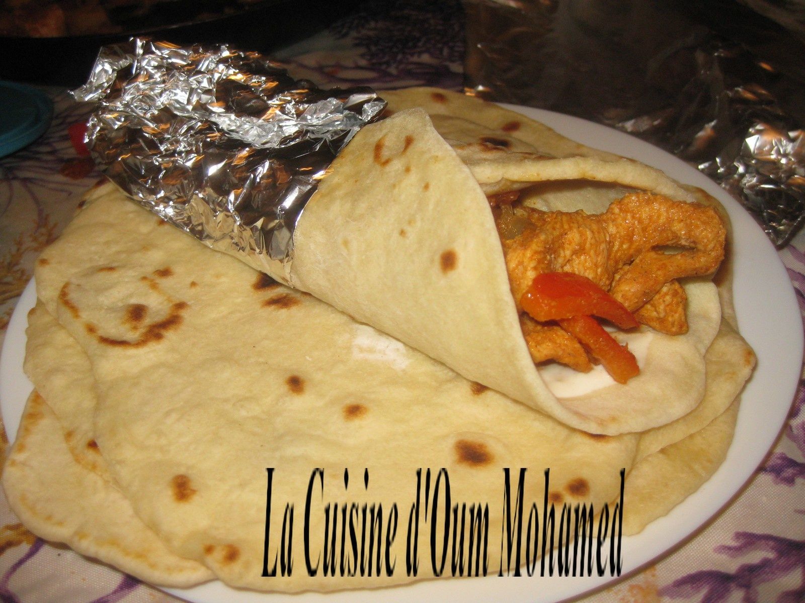 Fajitas Poulet Poivrons Sauce Yaourt La cuisine d'Oum Mohamed