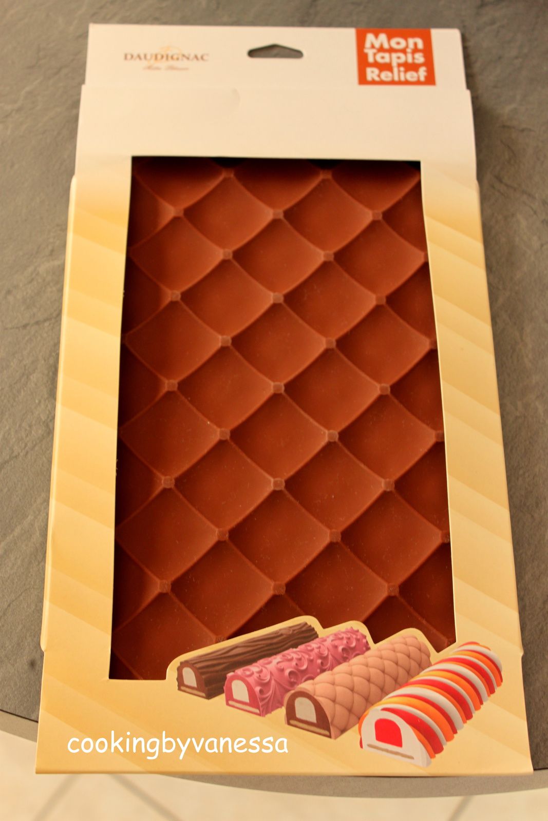 Tapis décor bûches chocolat Silikomart