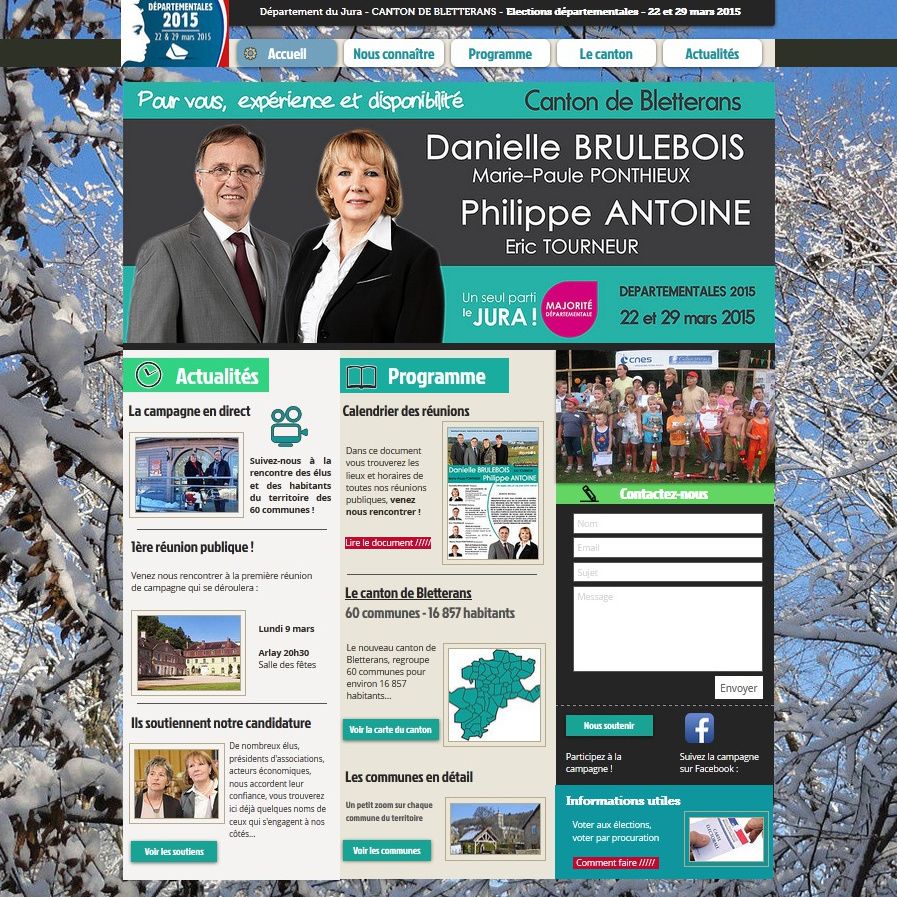 Notre site de campagne est en ligne
