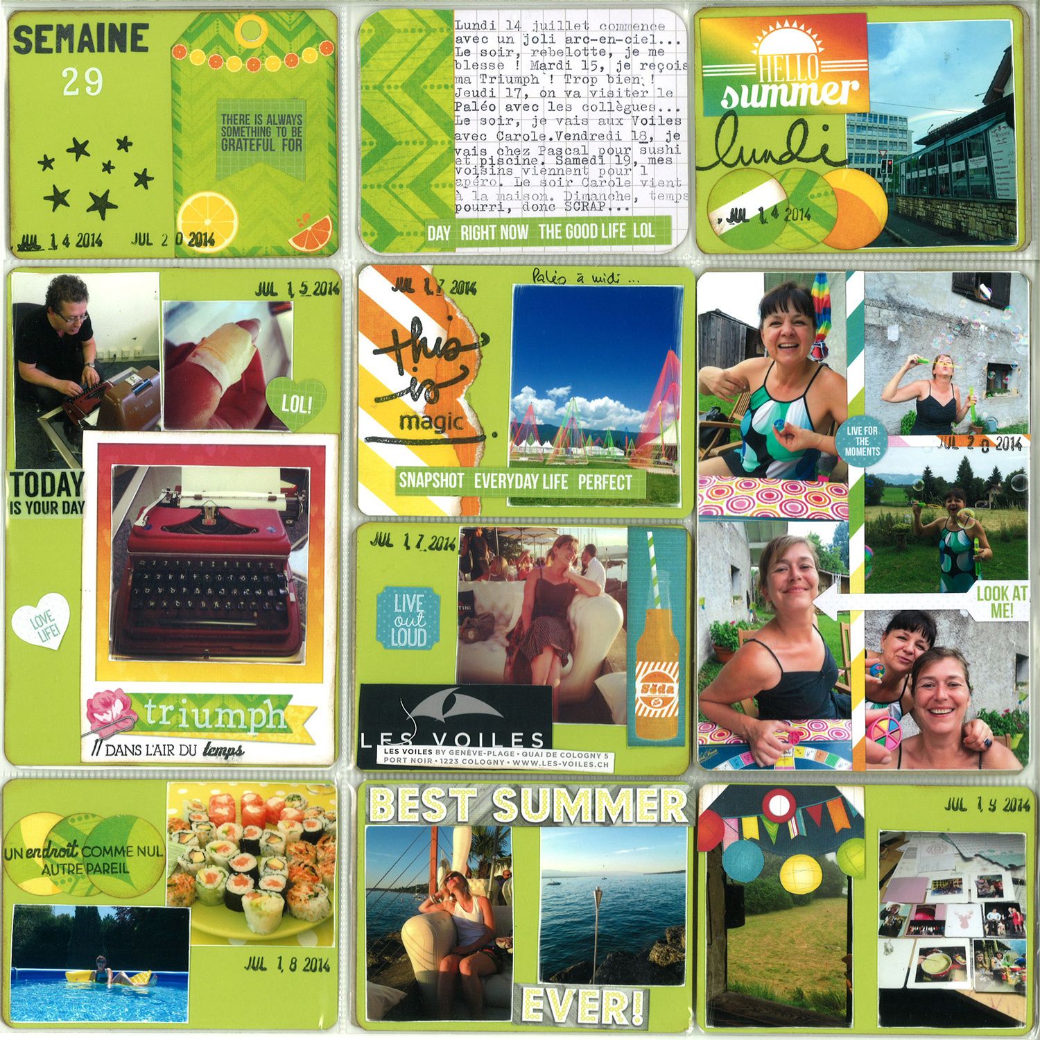 Semaine 29... des sushis, du soleil, des amis et ma Triumph...