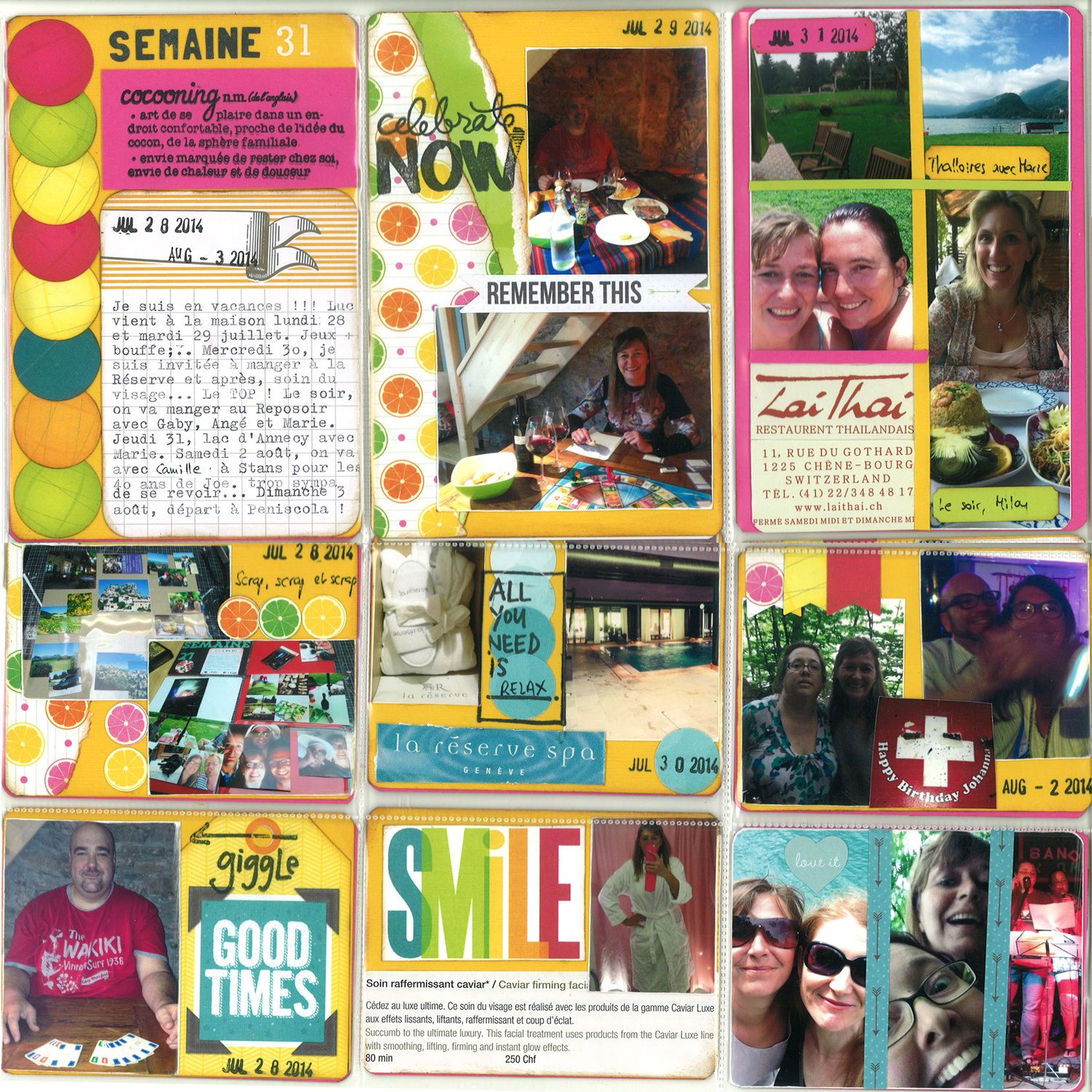 Semaine 31... 1ère semaine de vacances... sous la pluie... et un peu de soleil...