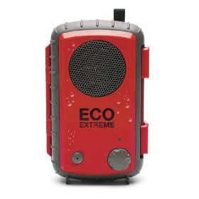 Grace Digital Eco Extreme 3.5mm Aux Waterproof Portable Speaker Case (Red)