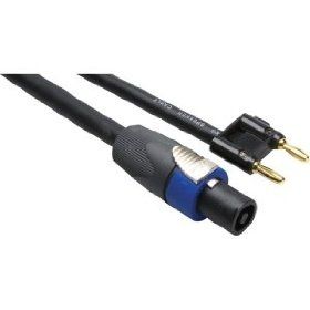 Hosa Cable SKT410 Speakon to Banana Plug Speaker Cable - 10 Foot

