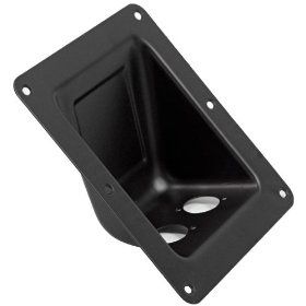 Seismic Audio - SAJP411 - Steel Recessed Jack Plate with Dual Mounting Holes for PA/DJ Speaker Cabinets - Series...
