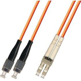 15M Multimode Duplex Fiber Optic Cable (50/125) - FC to LC
