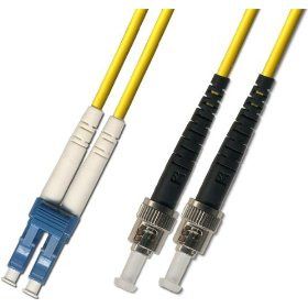 5M Singlemode Duplex Fiber Optic Cable (9/125) - LC to ST