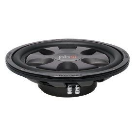 Powerbass S12T 12-Inch Single 4 Ohm Thin Subwoofer