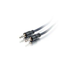 C2G / Cables to Go 40517 35ft Plenum-Rated 3.5mm Stereo Audio Cable M/M with Low Profile Connectors
