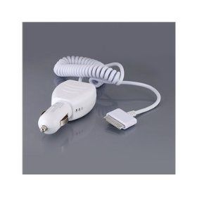 CC24-2PA Car Charger for Apple, iPhone, IPAD, IPod, mobile phone, game player, MP3, MP4 (White)

