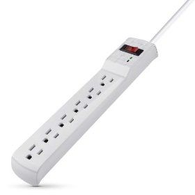 Belkin BSQ601bg08R 6-Outlet Surge Protector with 8-Feet Power Cord and Rotating Plug
