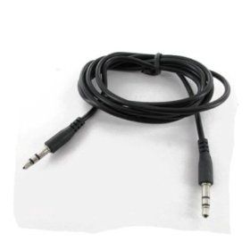 BLACK 3.5mm STEREO MINI PORT AUXILIARY AUDIO CABLE FOR Kyocera Echo M9300
