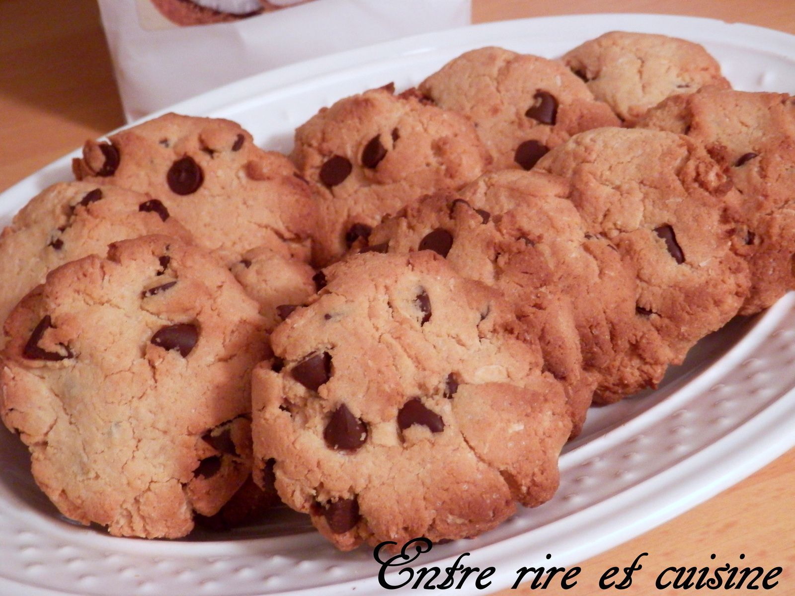 Cookies à la farine de coco et pépites de chocolat - Entre rire et cuisine
