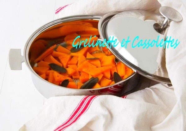 Courge de Naples avec une Sauteuse Baumstal