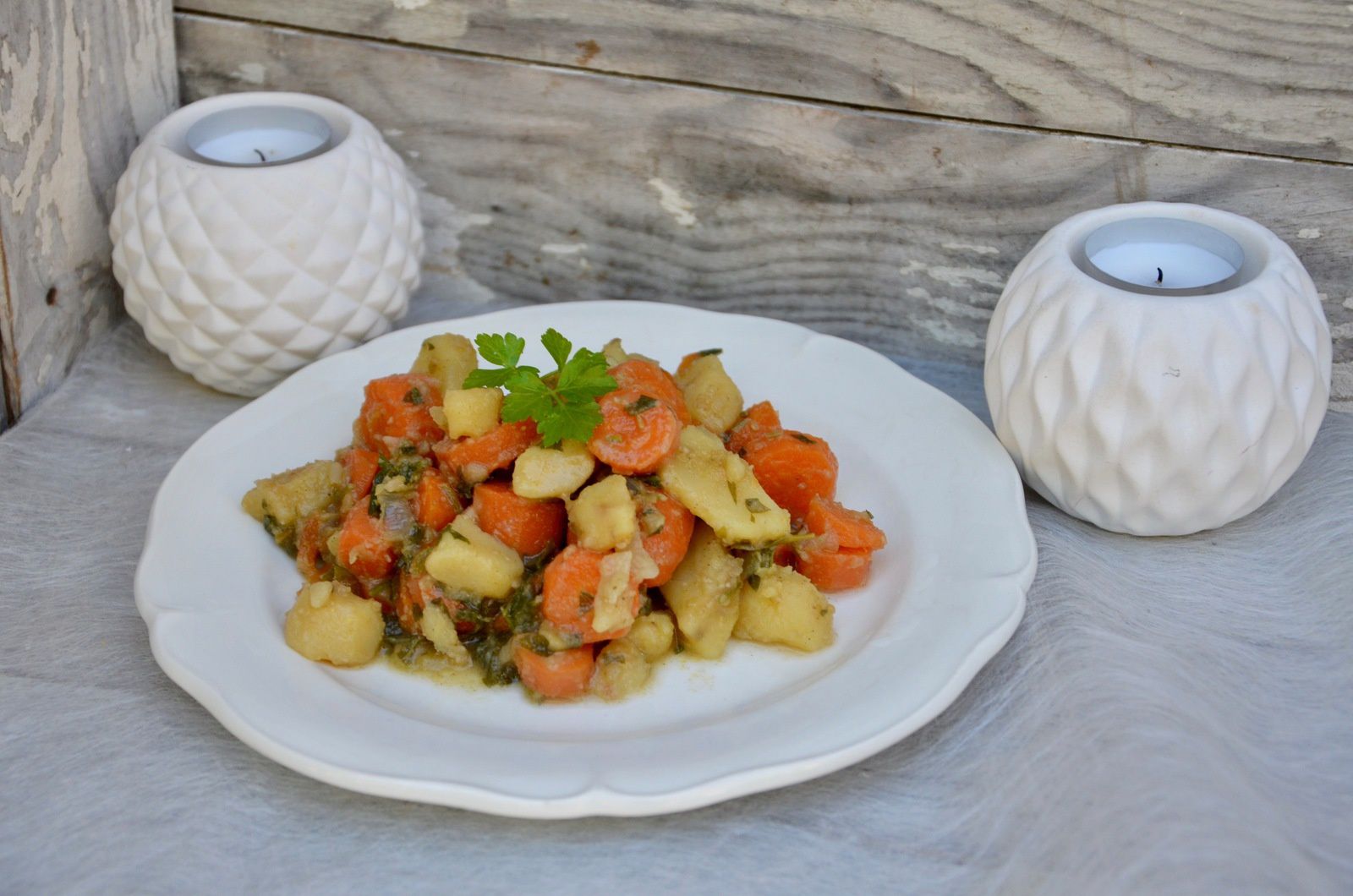 Mijoté de carottes et pommes de terre persillées - La p'tite cuisine de  Pauline