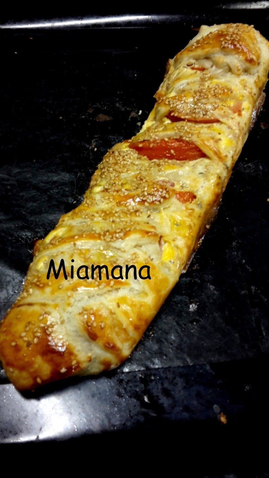 Tresse feuilletée au thon et fromage frais
