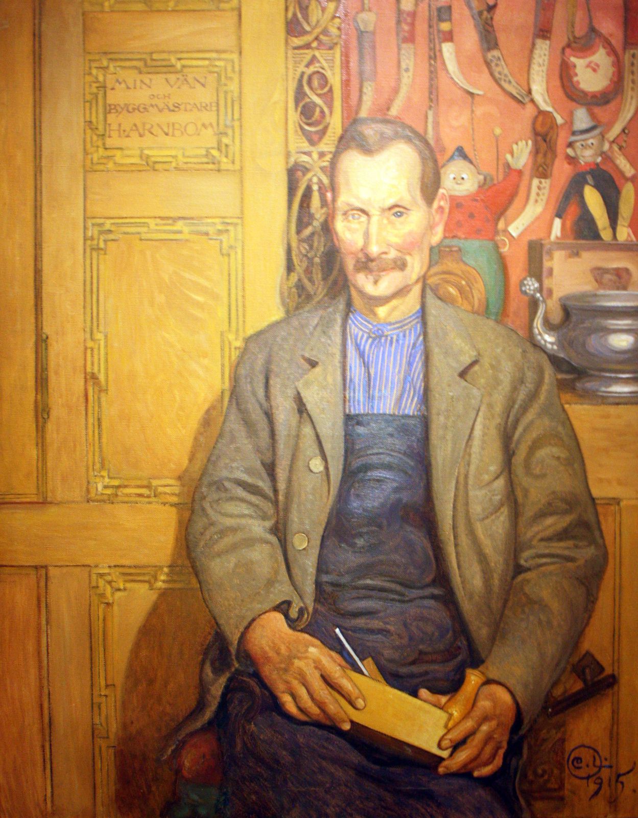 Portrait du charpentier Hans Arnbom, 1915