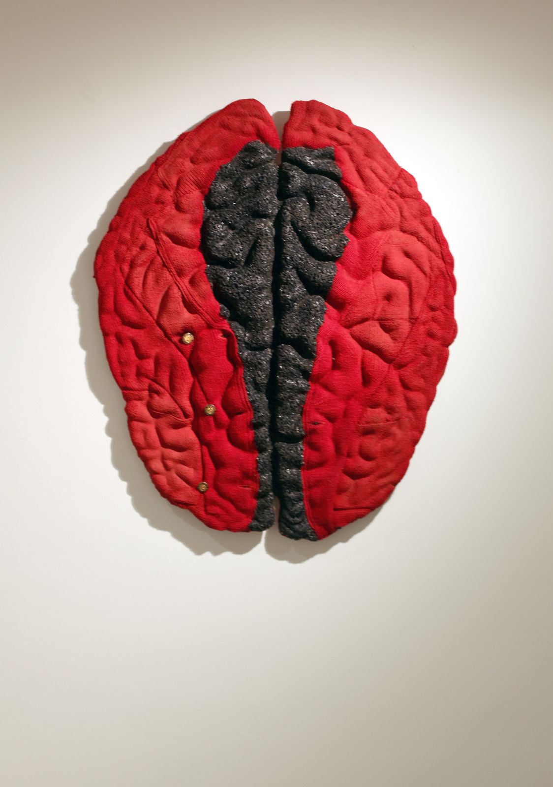 "Cervelle tapis" d'Isabelle Plat. Galerie Maubert  © Photo Éric Simon 