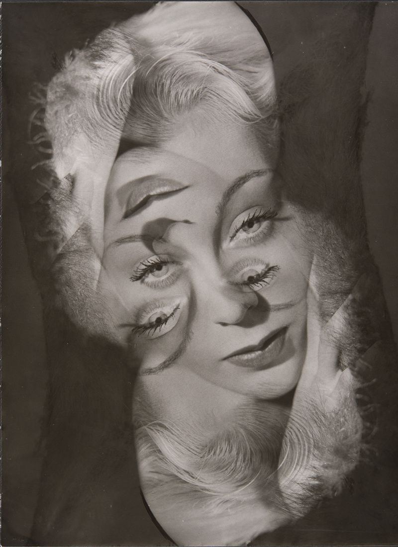 "Expérimentation pour un portrait de femme", 1940 de Philippe Halsman