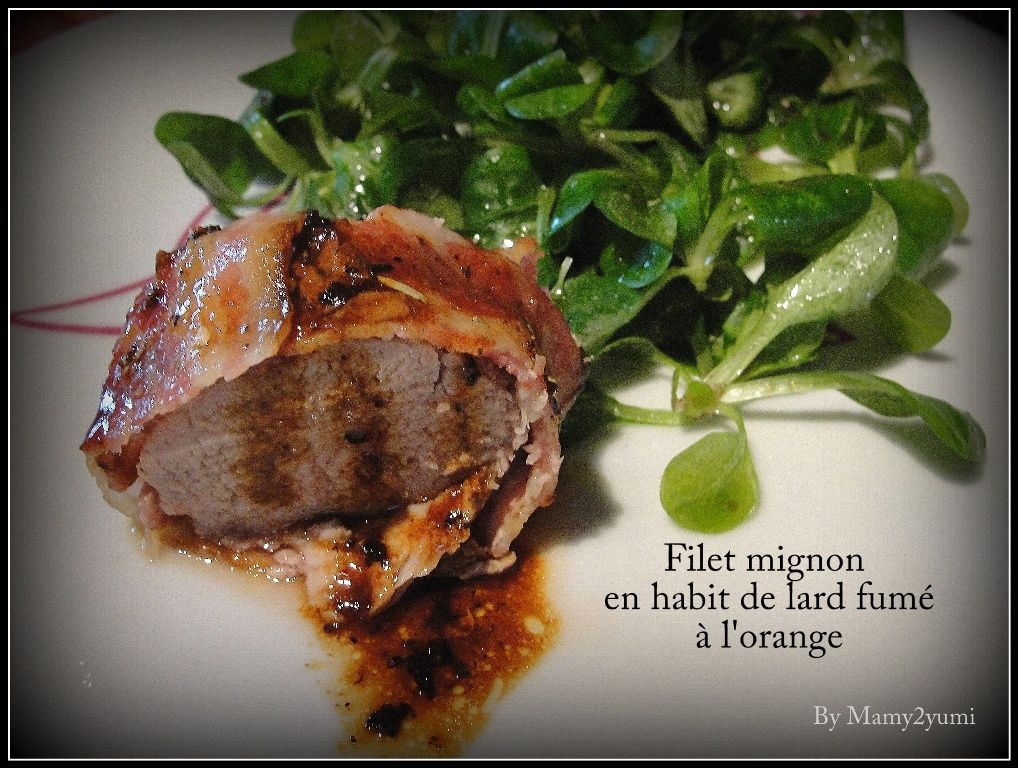 Filet mignon en habit de lard fumé, à l