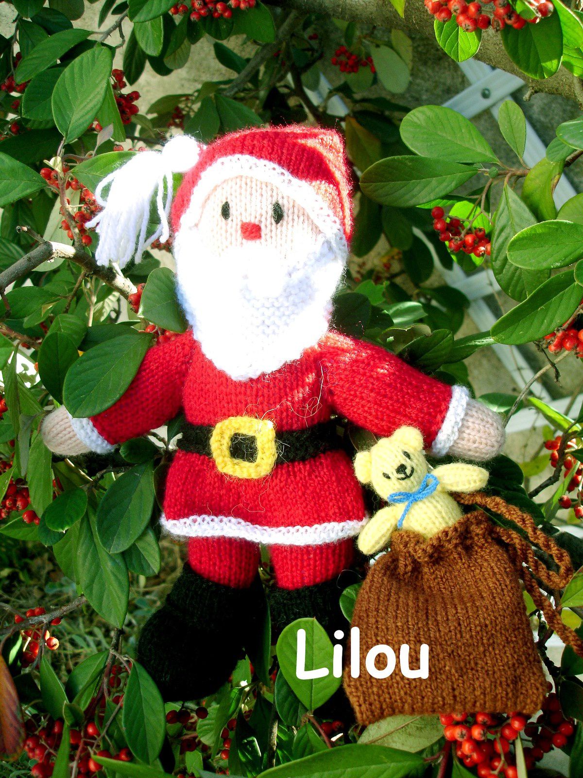 Le père Noël est là.... au tricot - Fils de Lilou - tricot, crochet,  dentelle, couture, broderie, tuto modele gratuit