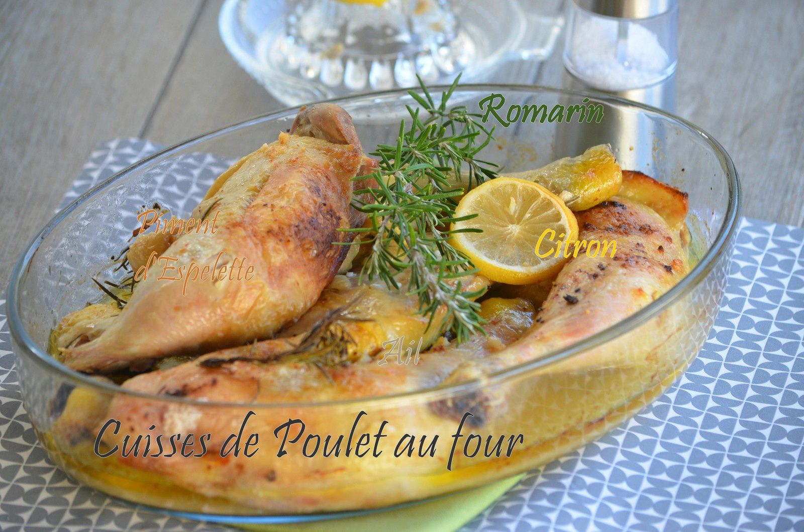 Cuisses de poulet citron & romarin - Le blog de C'est Nathalie qui cuisine