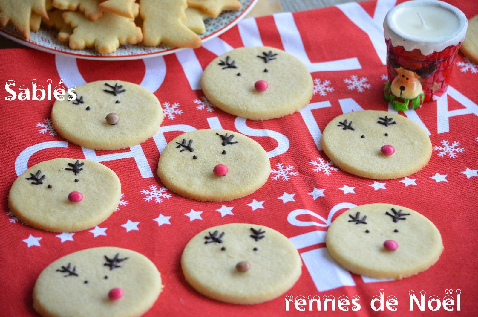 Sablés Rennes de Noël - Recettes de cuisine Ôdélices
