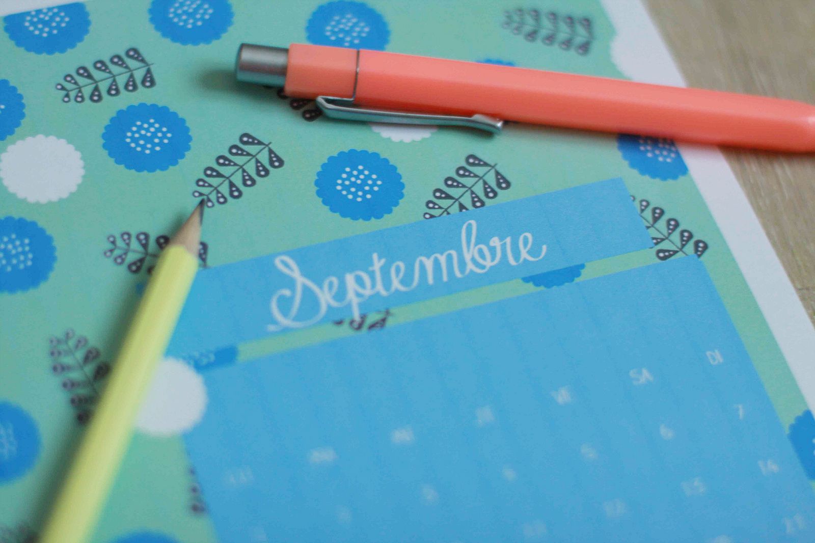 La rentrée, ça commence par un calendrier {printable}