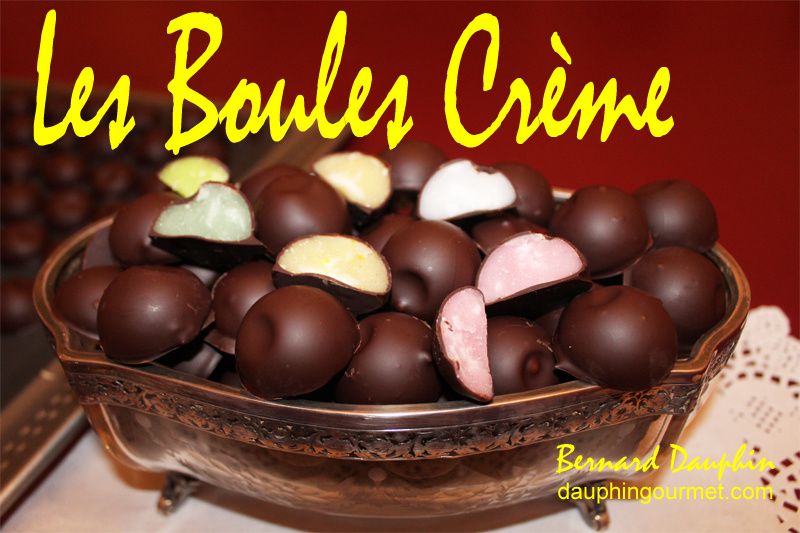 CHOCOLATS DE NOEL : LES BOULES CREME CONFISEUR