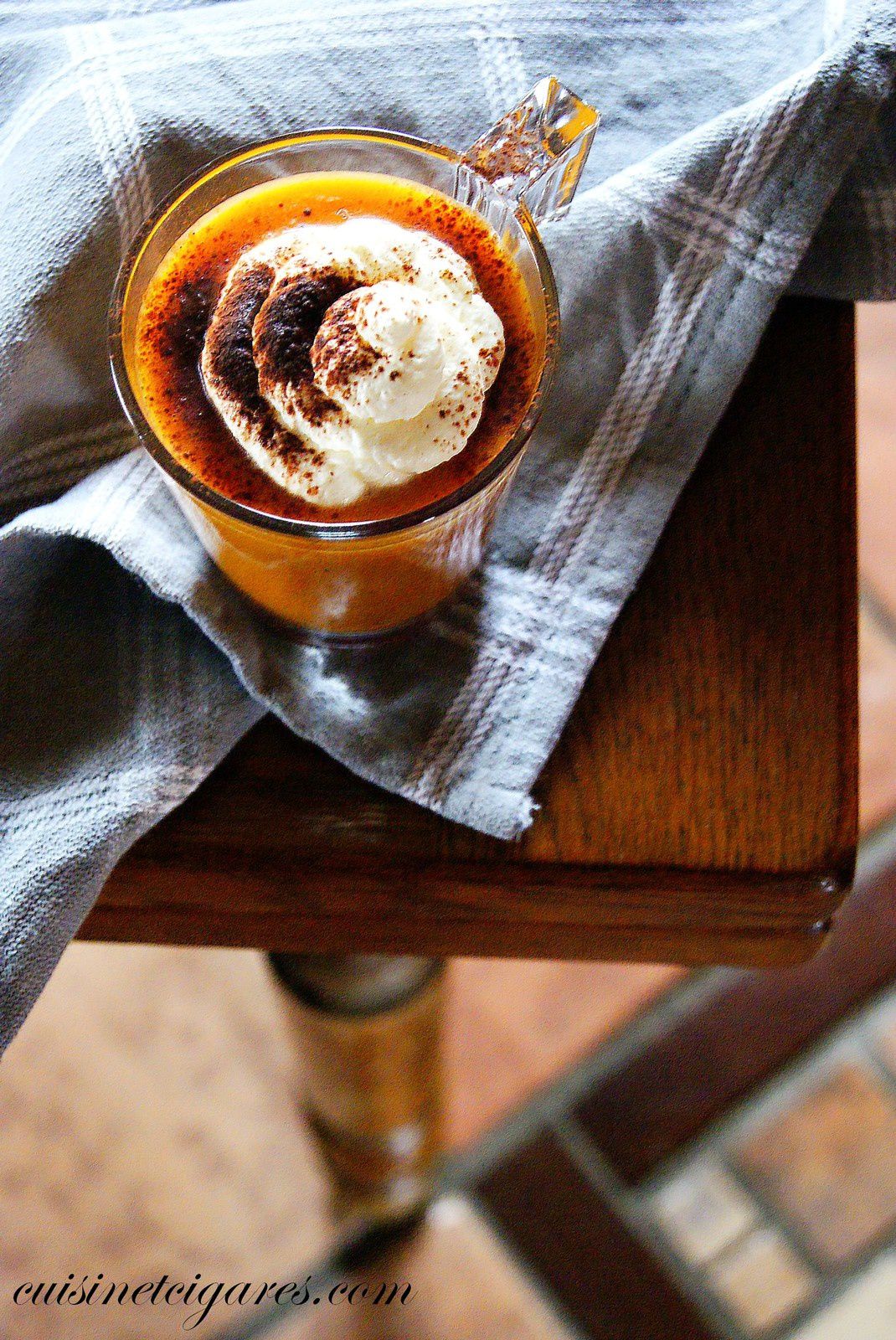 Cappuccino de Butternut et sa Chantilly Cacao 
