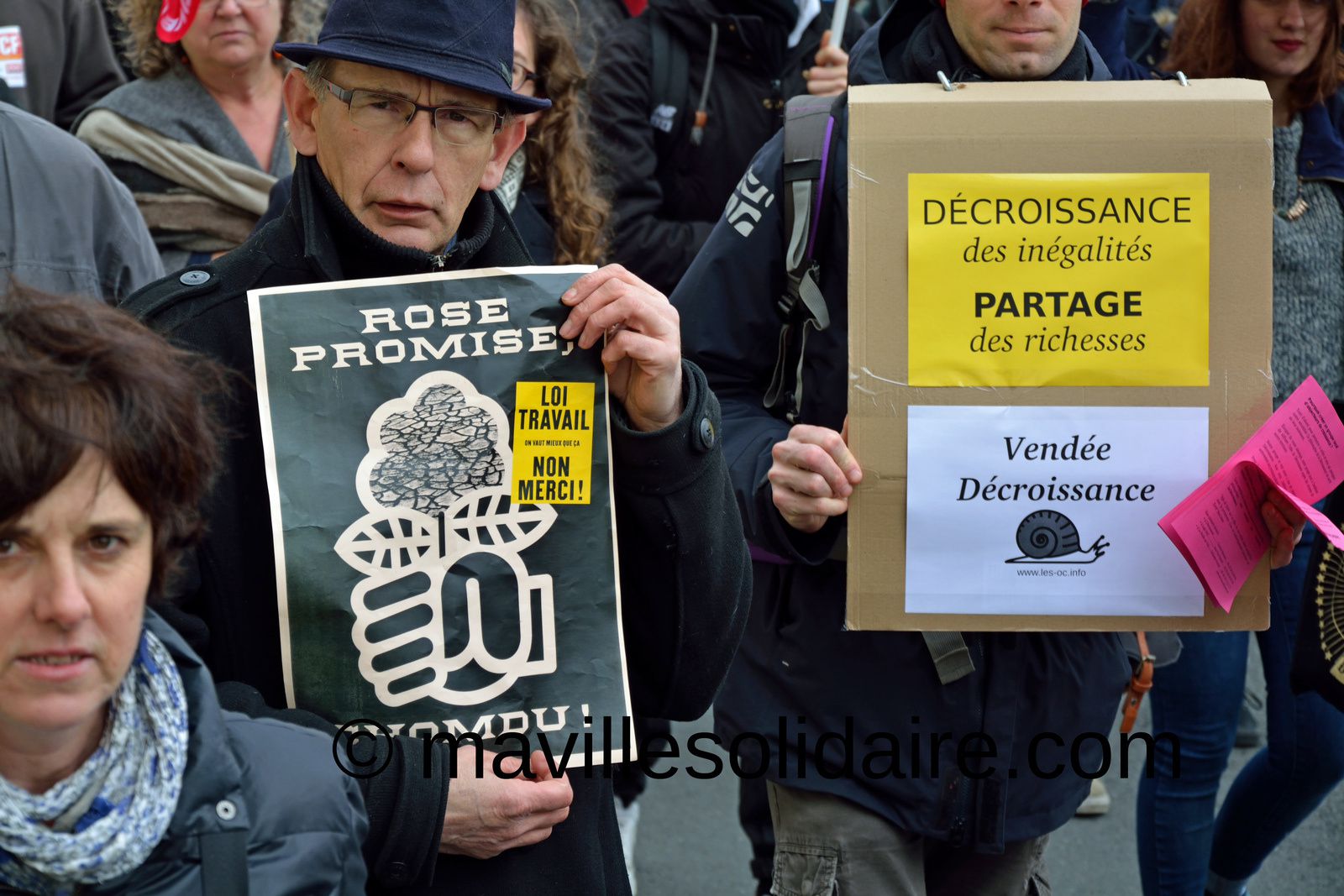 La Roche-sur-Yon. Plus de 1000 personnes manifestent contre la loi travail [images].