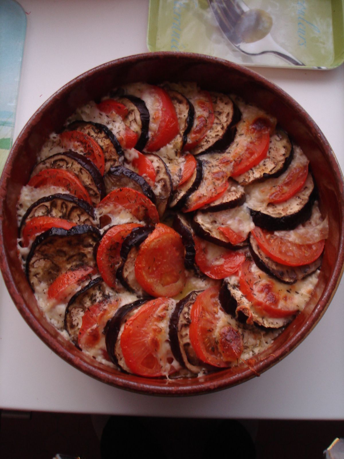 TIAN D'AUBERGINES A LA MOZZARELLA