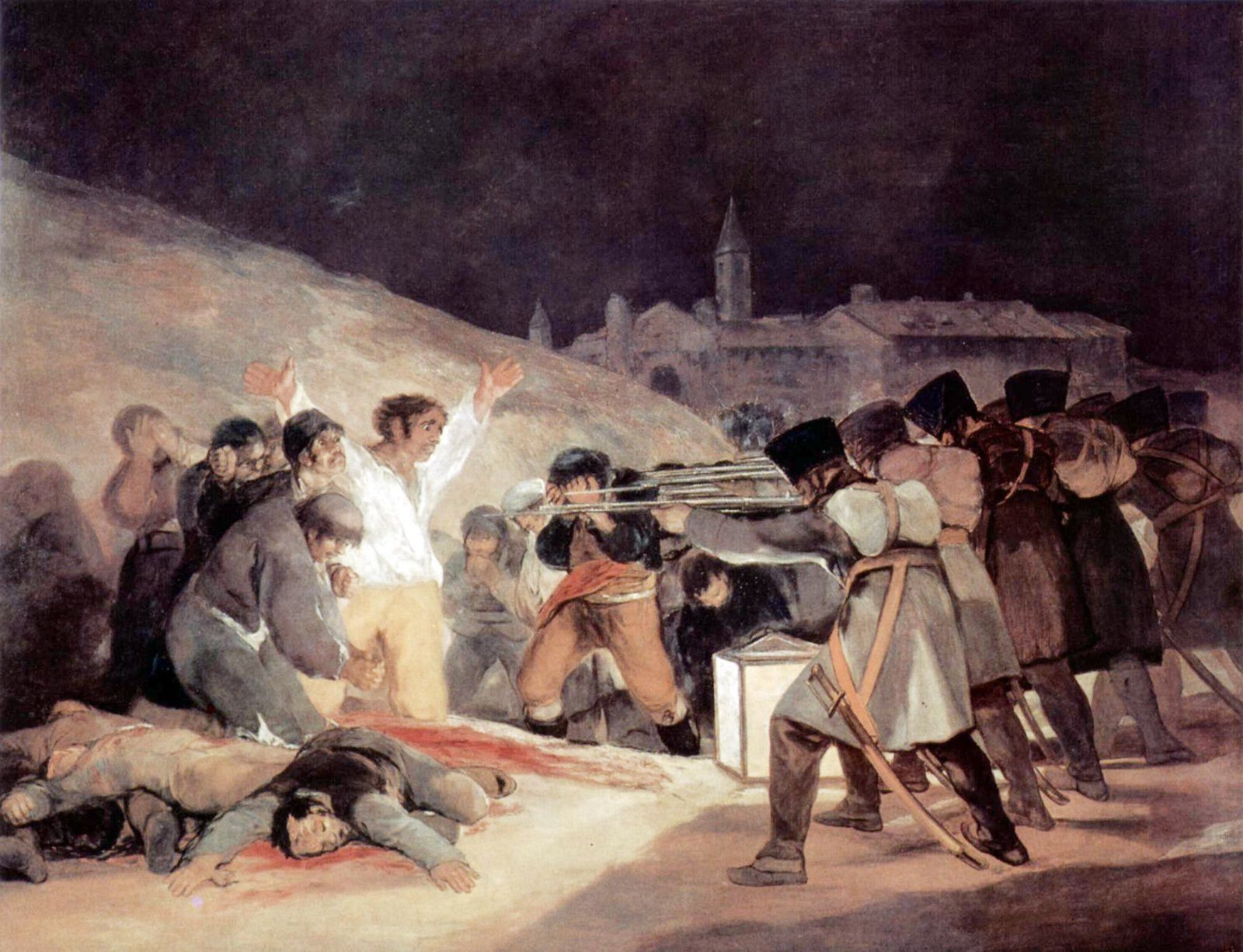 Eylau, Borodino, "tres de mayo" de Goya, Waterloo, des millions de morts...