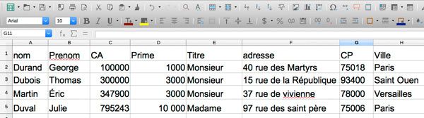 Comment créer un mailing/publipostage avec write et calc d'open office 4 ?  - Cours faciles sur les principales fonctions de Word'Office et d'autres  logiciels pour tous